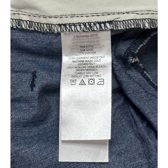 ARMANI EXCHANGE Drawstring Chambray Denim Joggers Jeans Stretch Slim Straight 36 - Picture 6 of 10